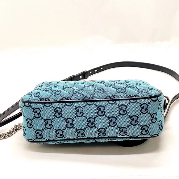 Gucci Crossbody bag Blue Canvas 850-042425 - Picture 5 of 14